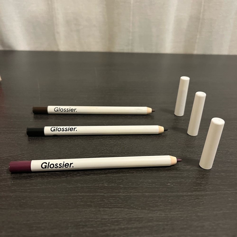 Glossier Precision Eyeliner Set - Black, Brown, Plum